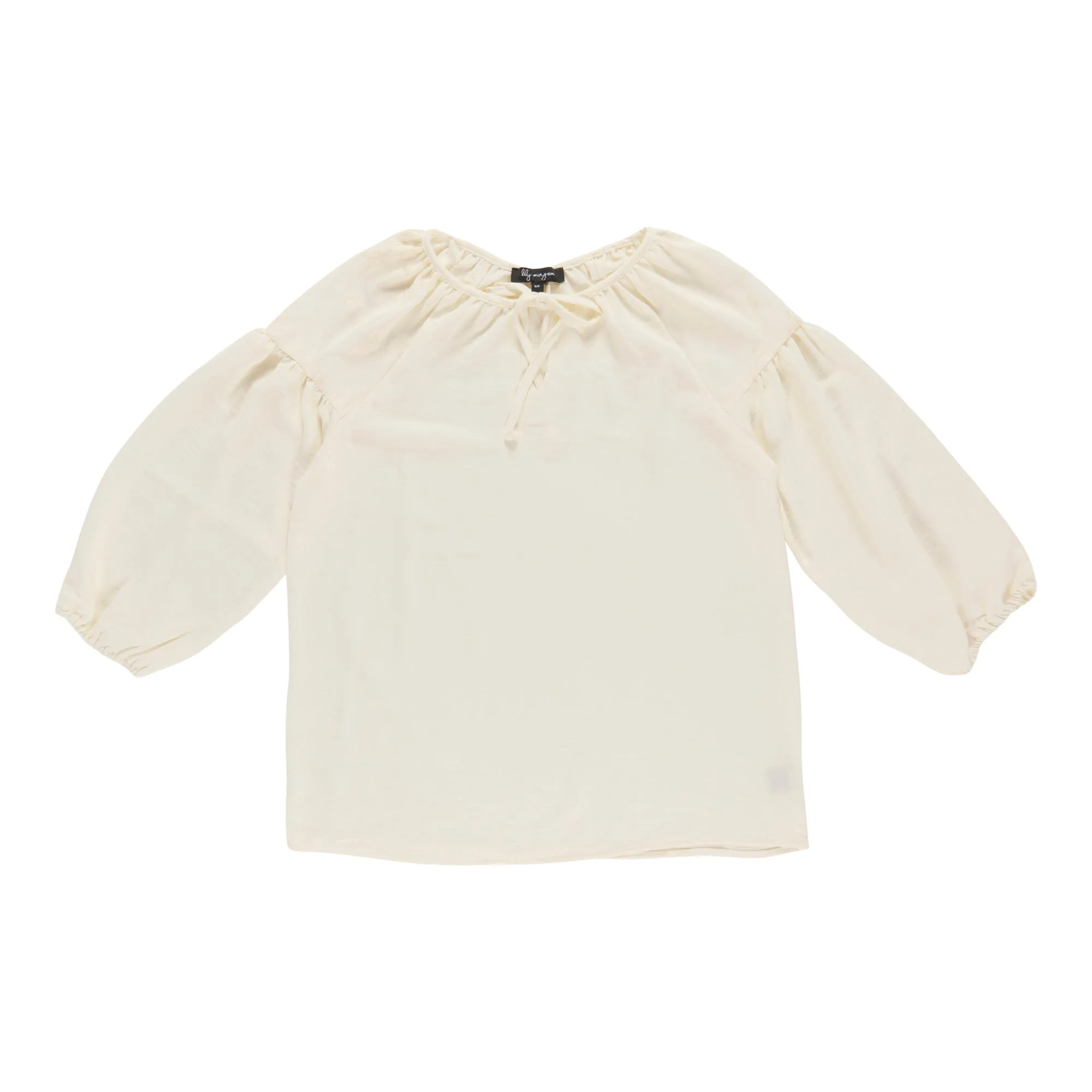 lily morgan Women's V-Neck Blouse With Embroidery Detail