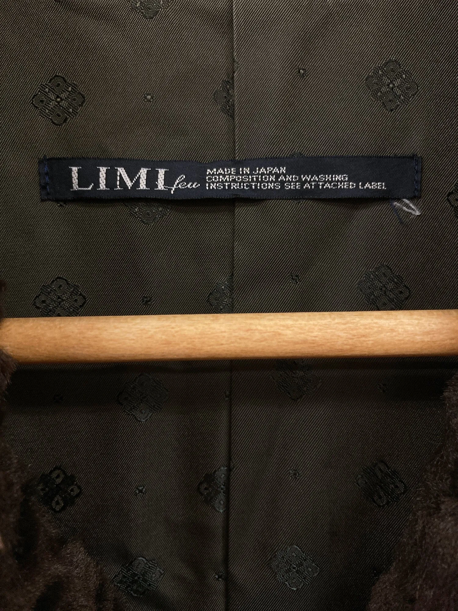 Limi Feu brown rayon faux fur trench coat