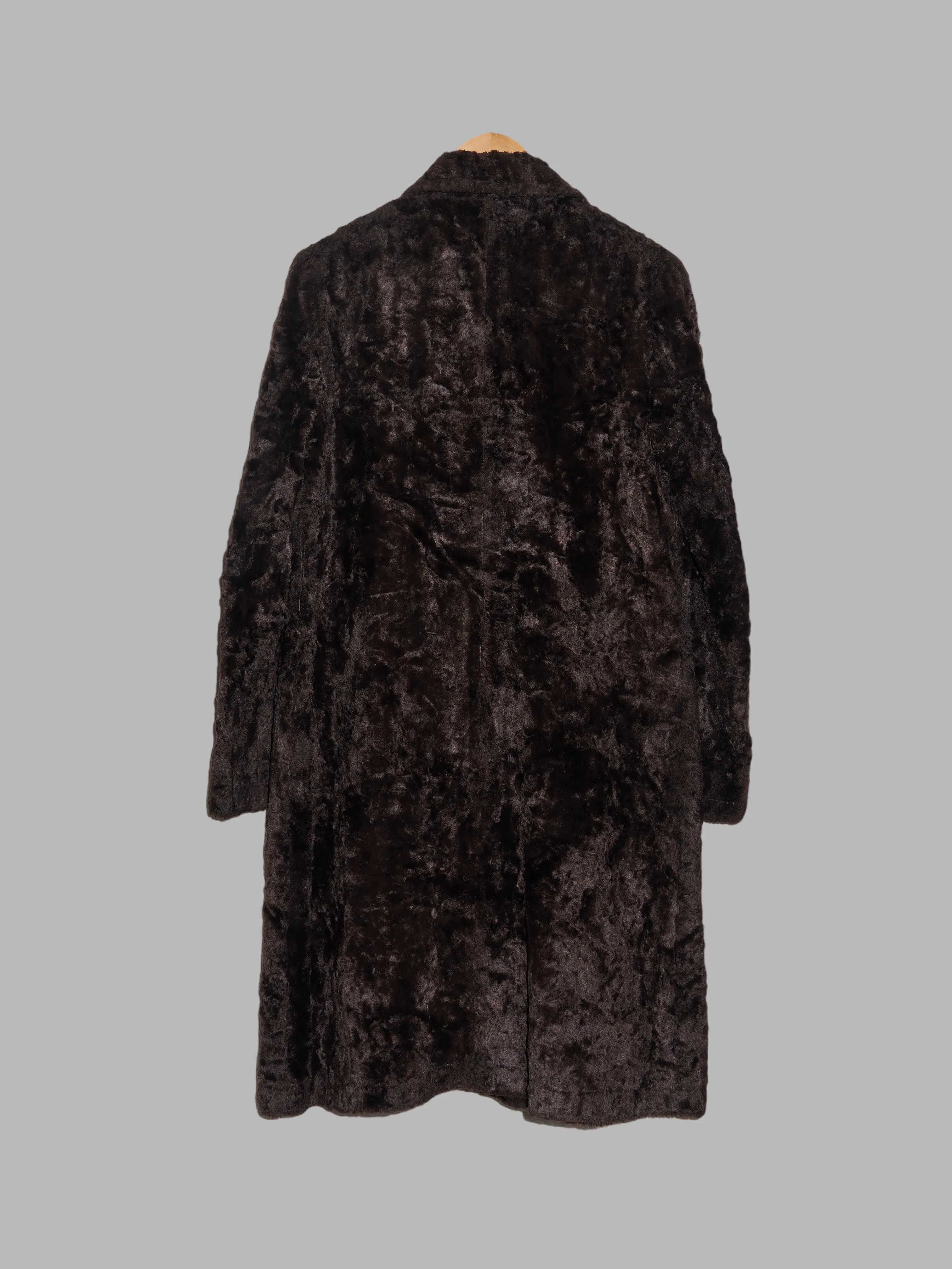 Limi Feu brown rayon faux fur trench coat