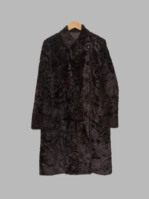 Limi Feu brown rayon faux fur trench coat