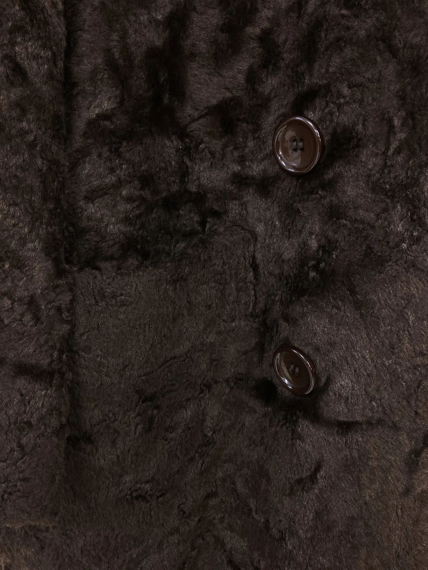 Limi Feu brown rayon faux fur trench coat