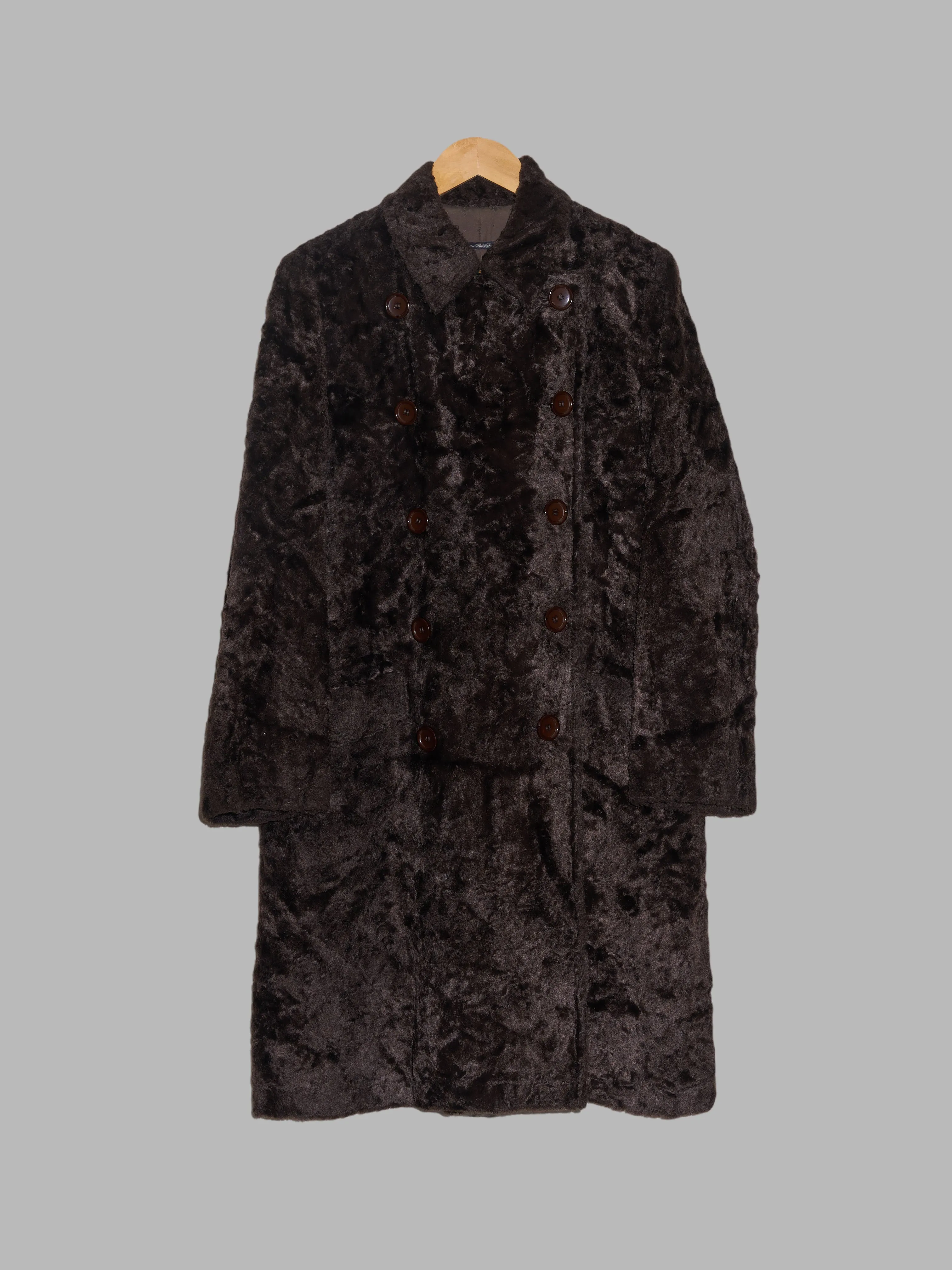 Limi Feu brown rayon faux fur trench coat