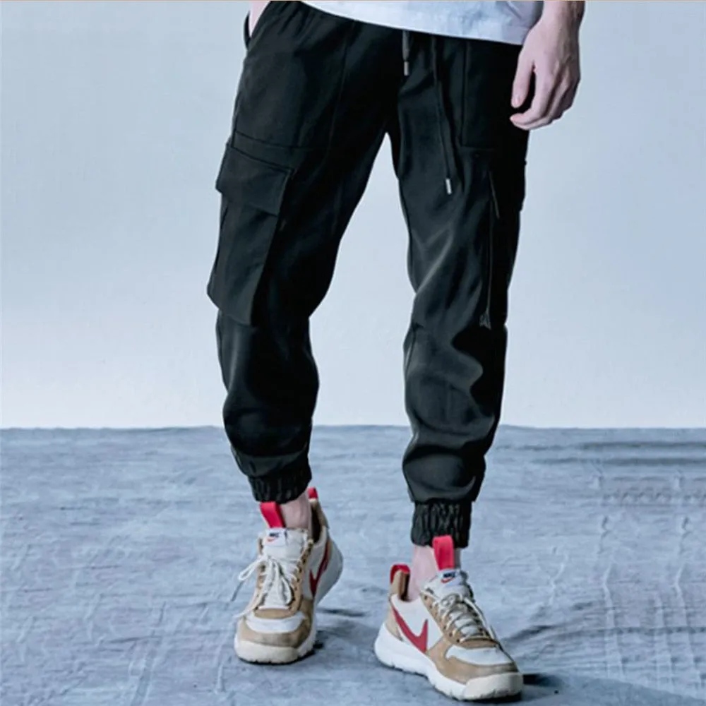 New Style Men's Cargo Pants Running Training Loose Long Pants Male Casual Jogger Sweatpants High Quality Solid Brand Trousers