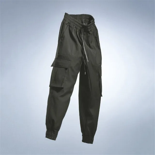 New Style Men's Cargo Pants Running Training Loose Long Pants Male Casual Jogger Sweatpants High Quality Solid Brand Trousers