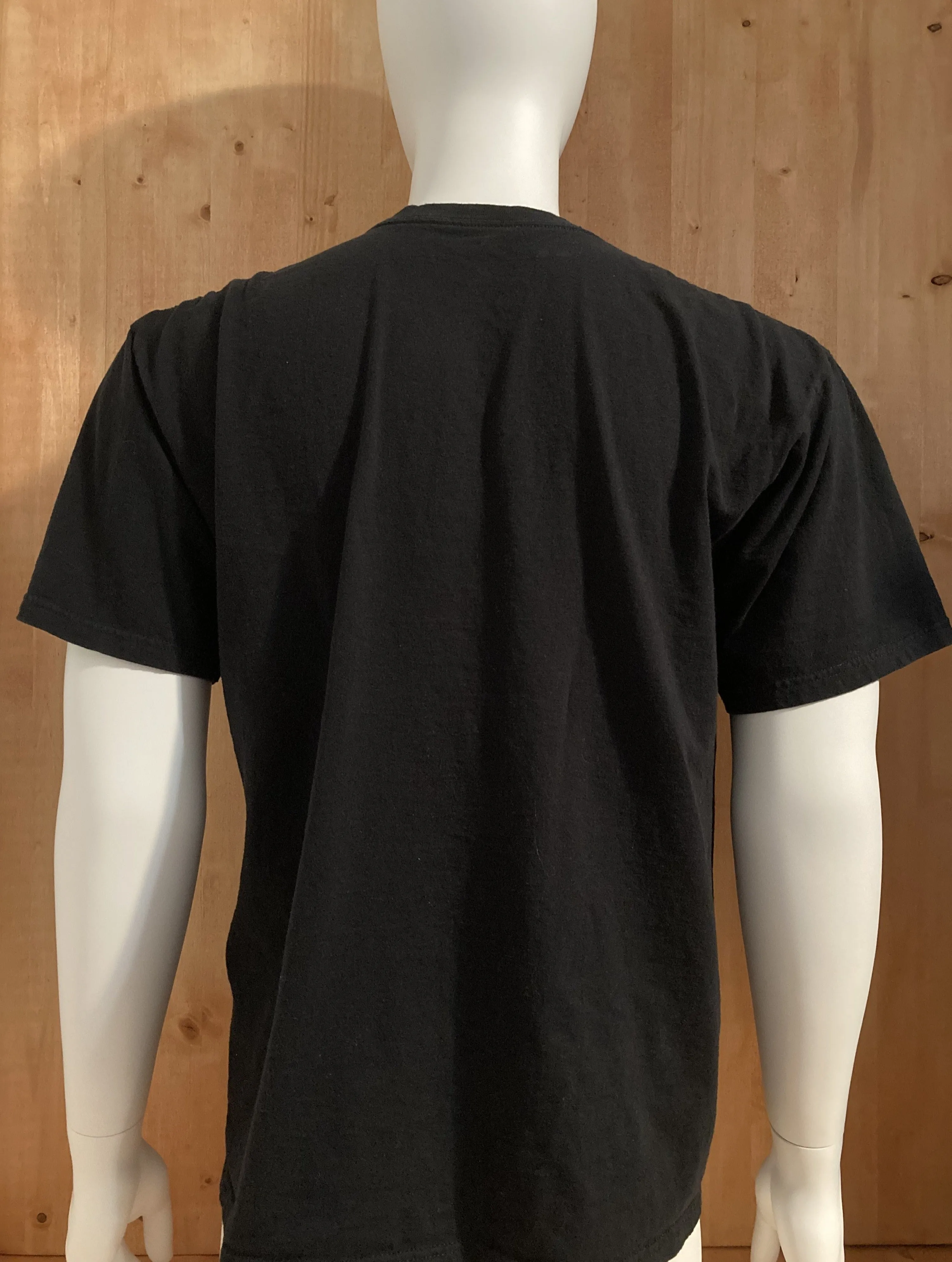 NIKE "ATHLETICS" LOOSE FIT Graphic Print Adult L Large Lrg Black T-Shirt Tee Shirt