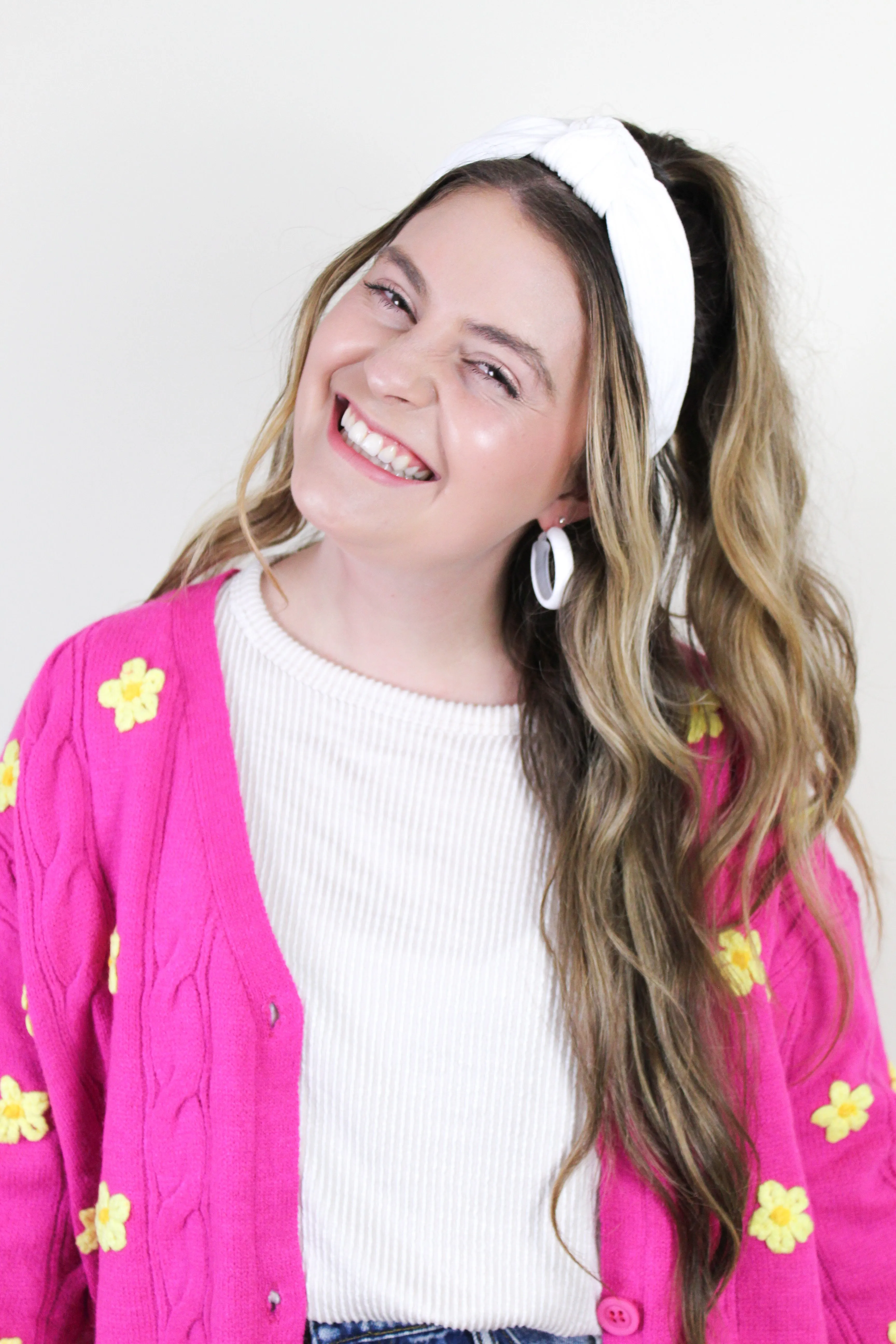 Pink Lemonade 3D Floral Sweater