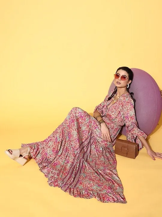 Pretty Pink Indian Maxi Dress