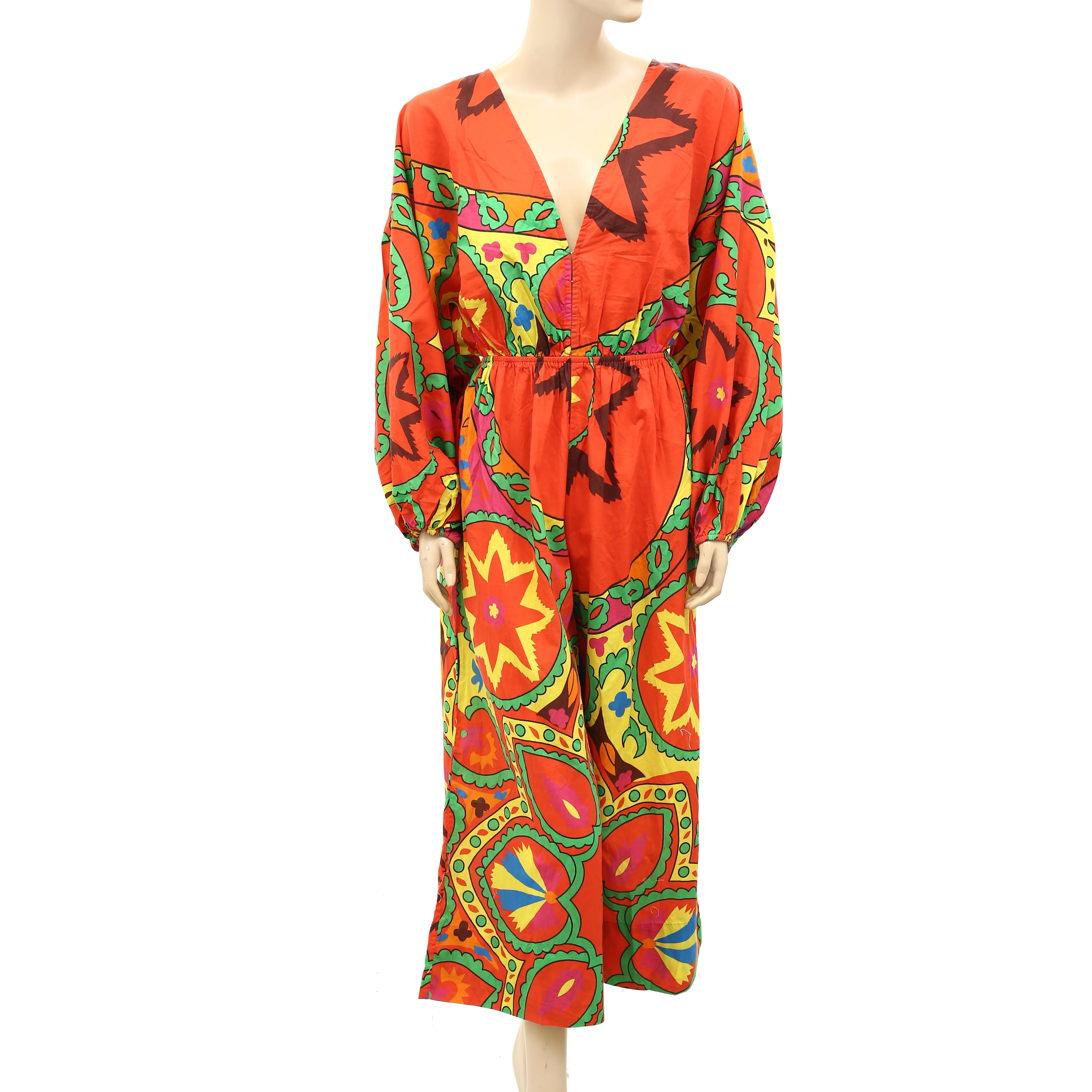 Rhode Resort Blake Printed Wide Leg Jumpsuit Dress