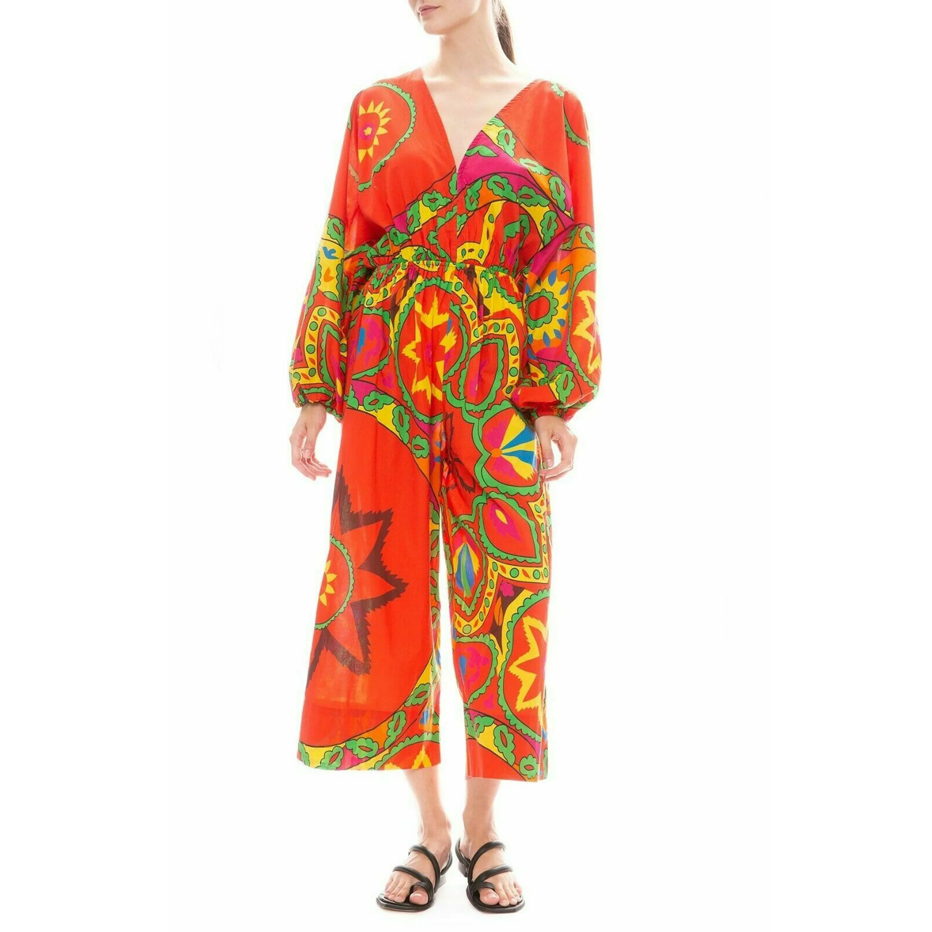 Rhode Resort Blake Printed Wide Leg Jumpsuit Dress