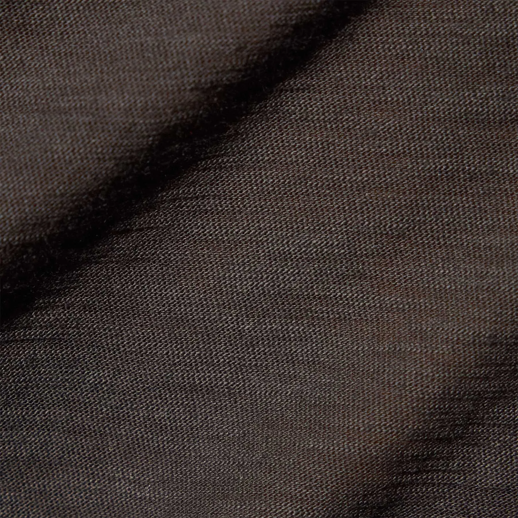 Sheer Slub Casual V Neck - Carbon