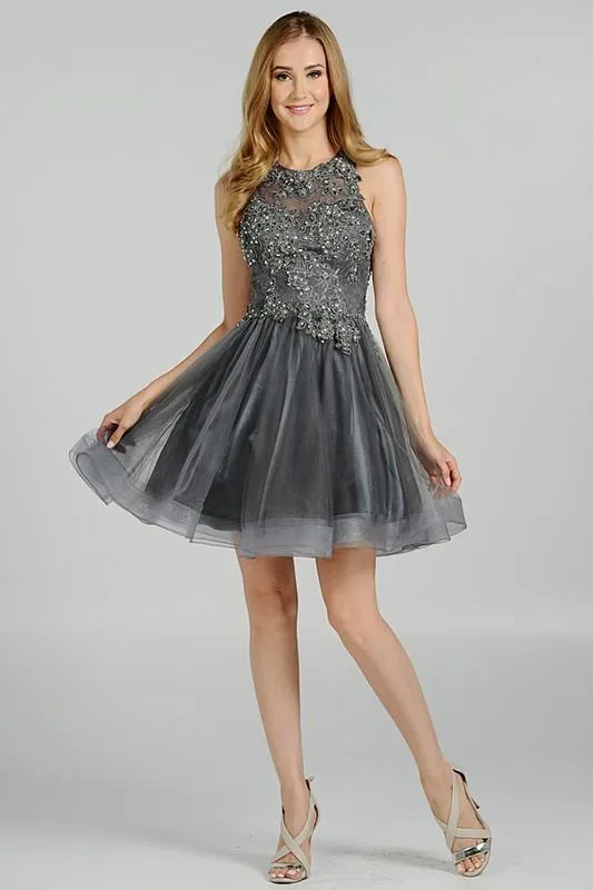Short homecoming and formal dress  poly #8074