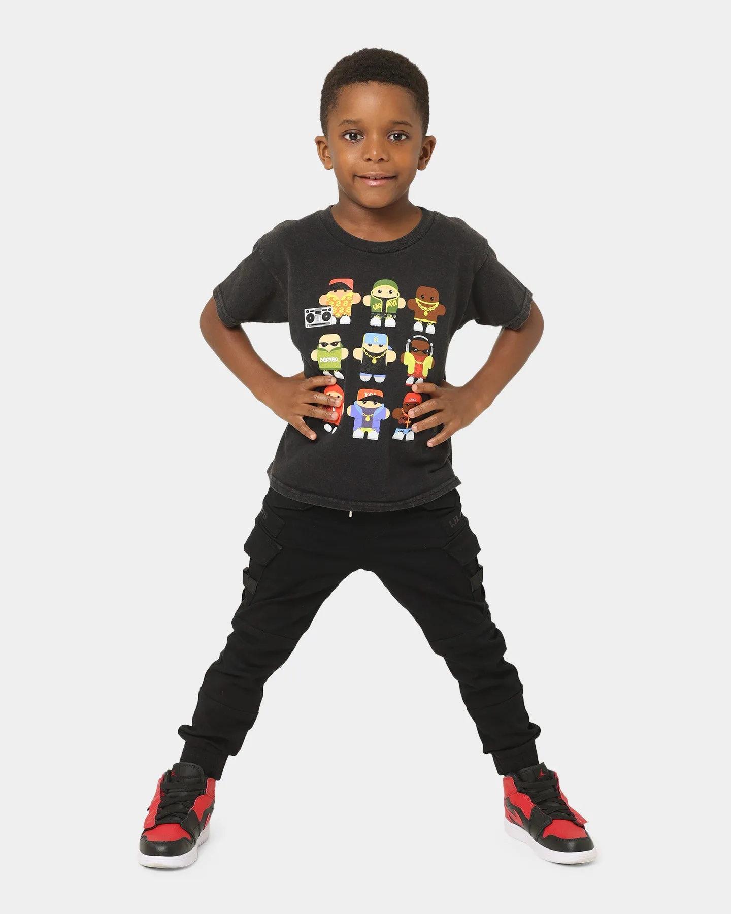 Shortie Kids' Gangsters T-Shirt Black