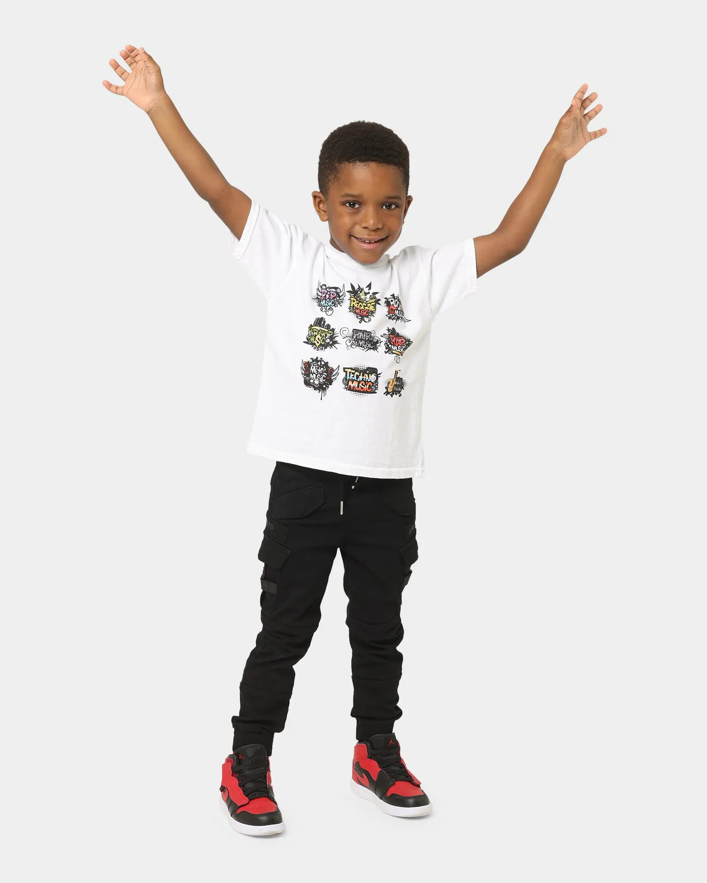 Shortie Kids' Music T-Shirt White