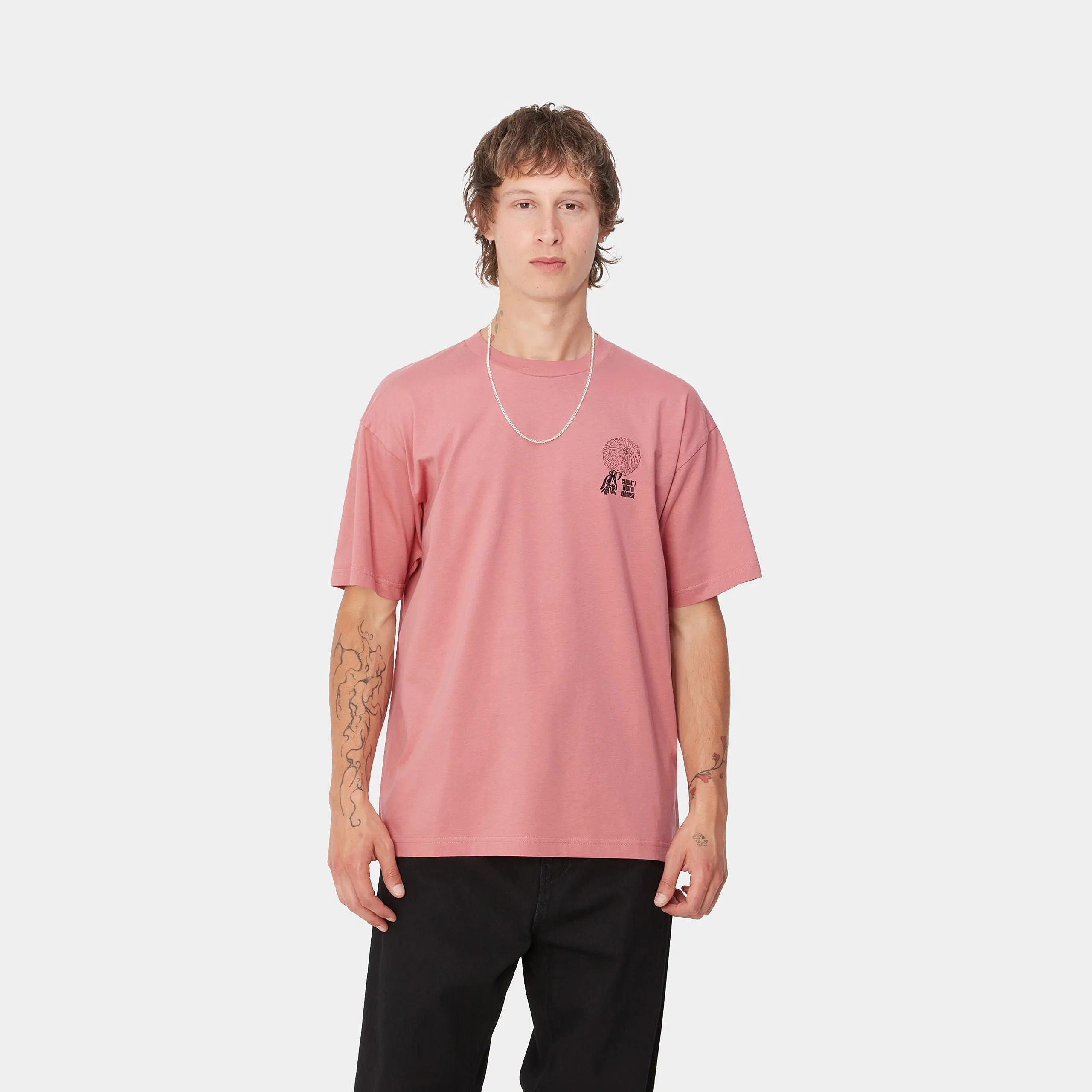 S/S Chrysanthemum T-Shirt / CARHARTT WIP /  DUSTY ROSE