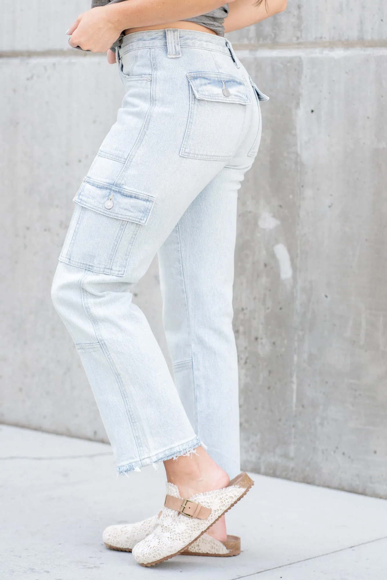 Winston High Rise Cargo Slim Straight