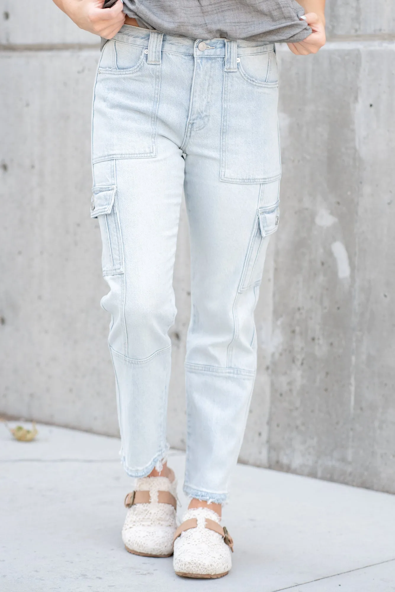 Winston High Rise Cargo Slim Straight