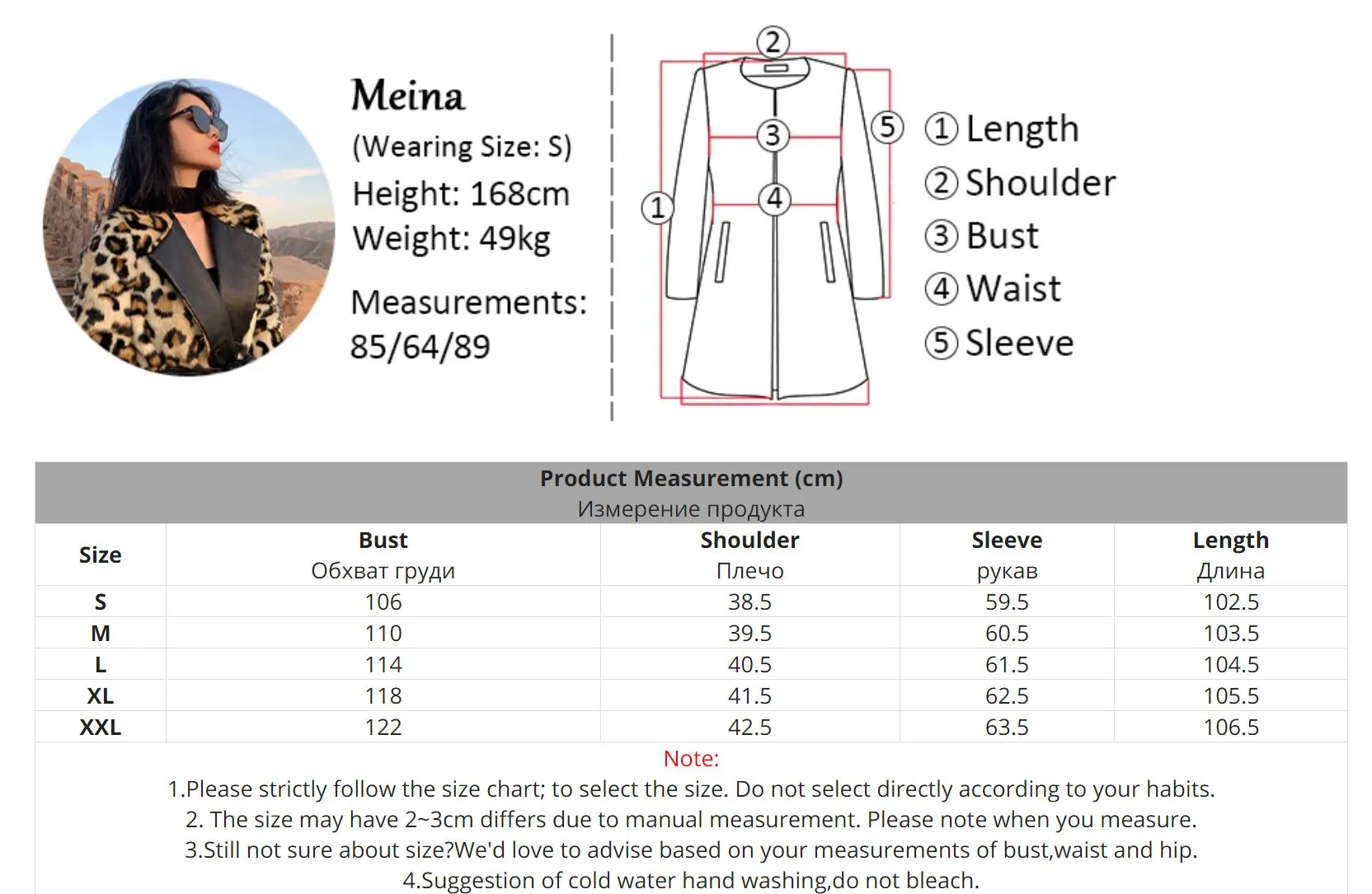 Winter Long Leopard Print Warm Fluffy Faux Fur Trench Coat for Women Long Sleeve Double Breasted Long Coat