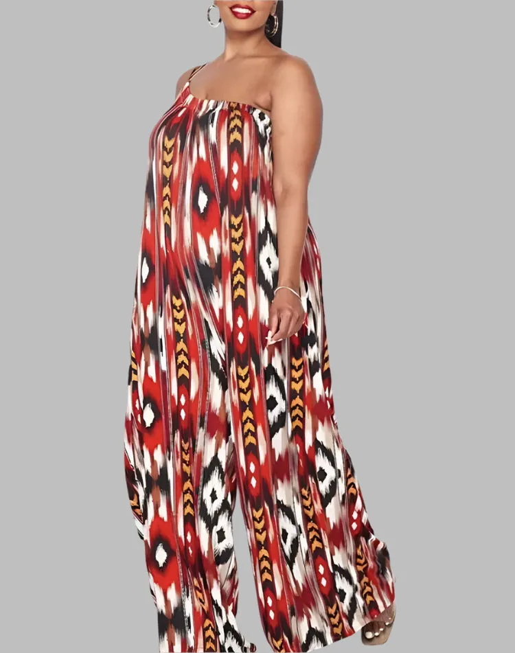 WOMEN "Plus Size Wide-Leg Jumpsuit"