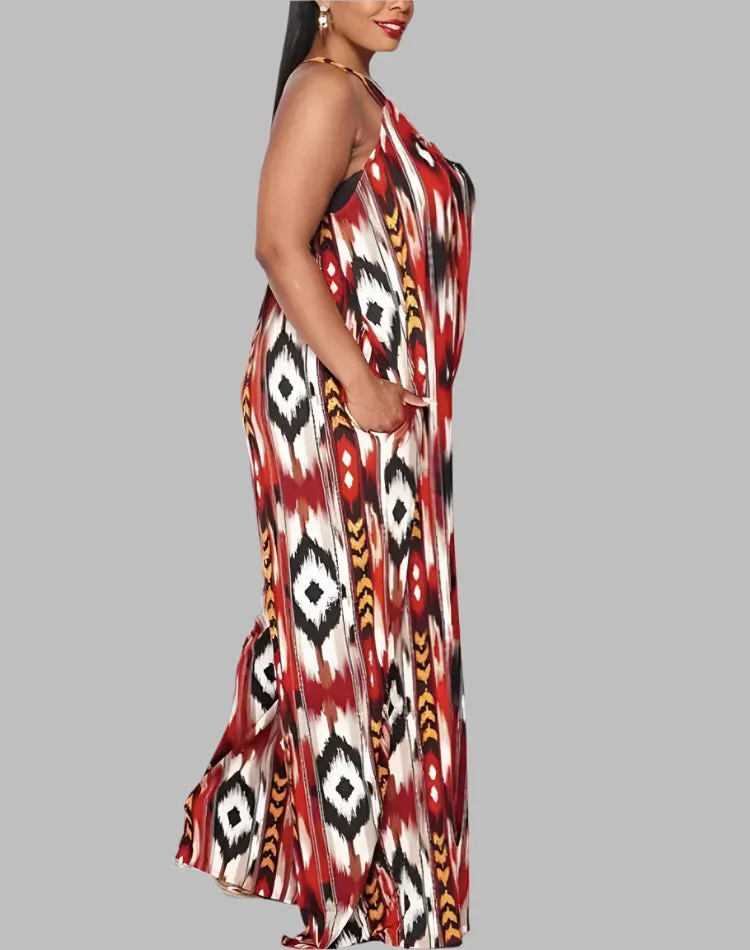 WOMEN "Plus Size Wide-Leg Jumpsuit"
